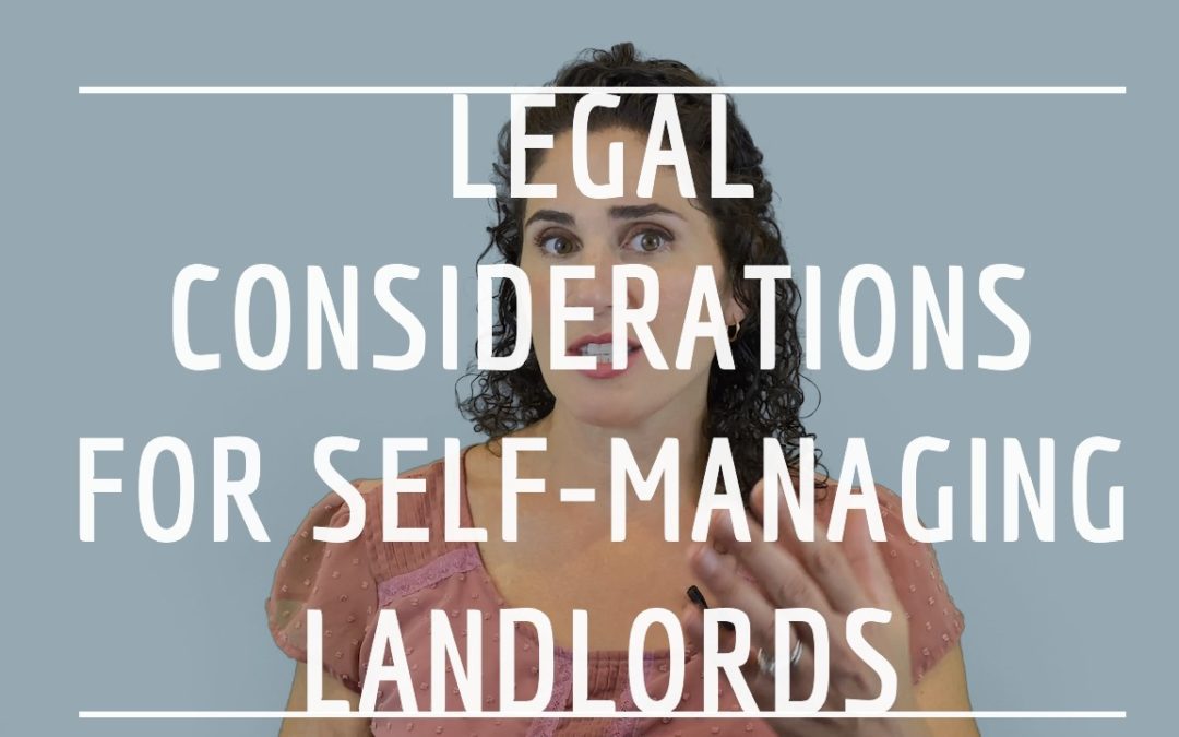 Legal Considerations for Self Managing Landlords